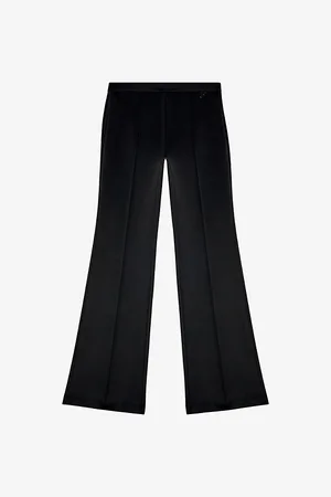Diesel P-maevy Cut-out Bootcut-leg Mid-rise Stretch-woven Trousers