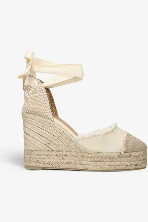 Castaner Catalina Metallic-strap Linen Espadrilles