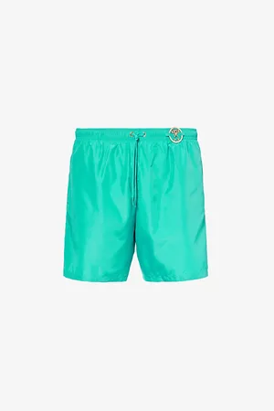 Moschino Branded-hardware Drawstring-waist Swim Shorts
