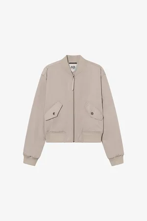 Twist & tango Jolie Boxy-fit Satin Bomber Jacket