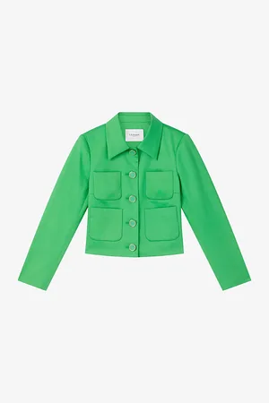 LK Bennett Charlotte Patch-pocket Cropped Cotton Jacket