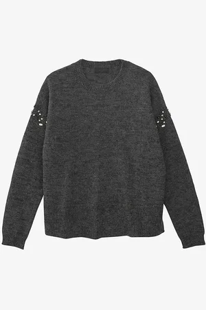 IKKS Crystal-embellished Knitted Jumper
