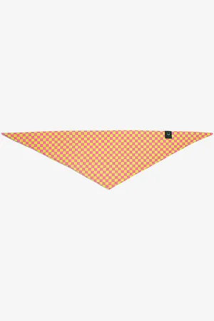 LITTLE BEAST Weekend Picnic Checked Stretch-woven Dog Bandana