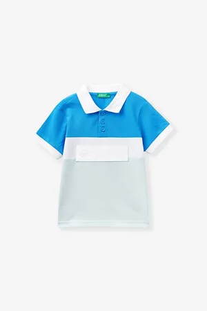 Benetton Logo-embroidered Short-sleeve Cotton Polo 18 Months-6 Years