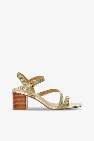 Dune Jelen Metallic-rope Heeled Sandals