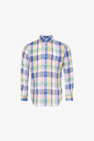 Ralph Lauren Check-pattern Regular-fit Linen Shirt