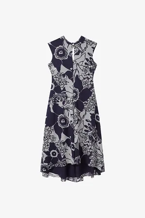 Reiss Becci Floral-print Woven Midi Dress