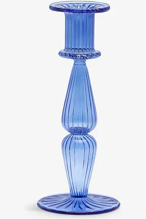 ANNA + NINA Wicked Glass Candle Holder 18cm