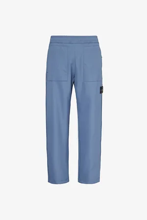 Stone Island Logo-badge Stretch-woven Jogging Bottoms