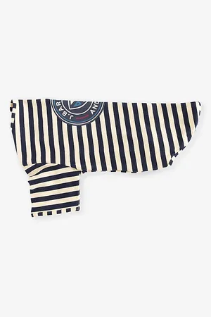 Barbour Logo-badge Stripe-pattern Stretch-cotton Dog T-shirt