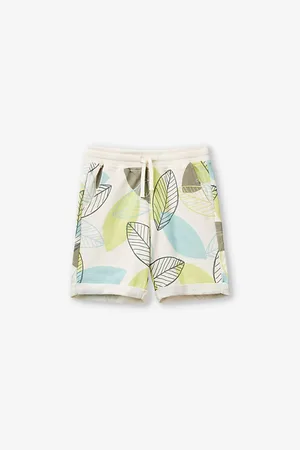 Benetton Tropical-print Rolled-hem Cotton-jersey Shorts 6-14 Years