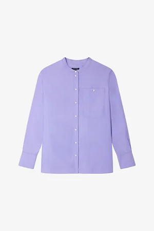 Soeur Vannes Round-neck Relaxed-fit Cotton Shirt
