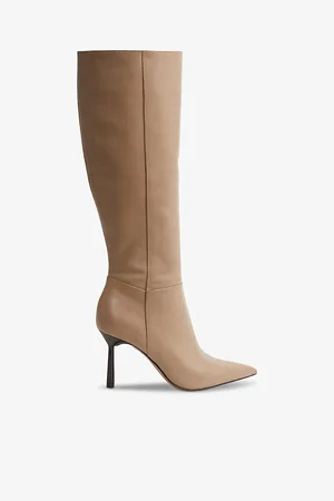 Reiss Gracyn Knee-high Leather Heeled Boots