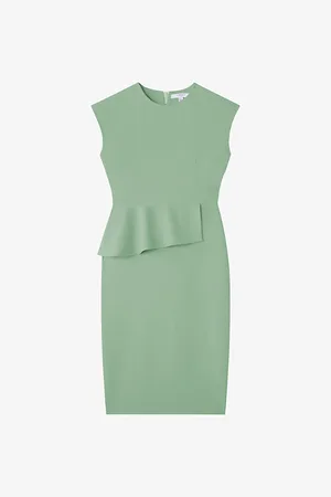 LK Bennett Mia Peplum Stretch-woven Midi Dress