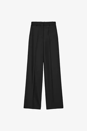 Joseph Alana Wide-leg High-rise Wool-blend Trousers