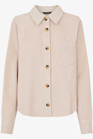 Whistles Jumbo Long-sleeve Cotton Corduroy Shirt