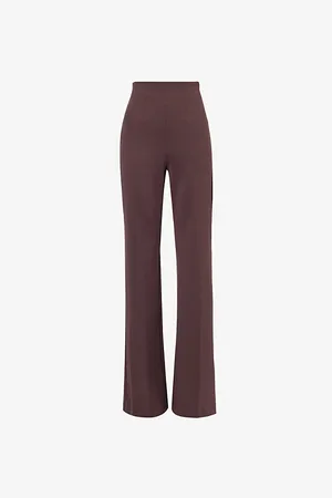 Sportmax Oleo Wide-leg High-rise Stretch-woven Trousers