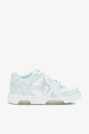 OFF-WHITE Out of Office Logo-embroidered Leather Low-top Trainers
