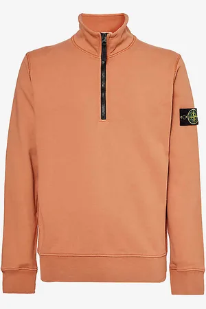 Stone Island Brand-badge Cotton-jersey Sweatshirt