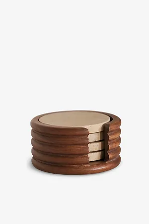 SOHO Baylis Coasters and Holder Set of Four