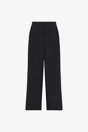 Whistles Ezra Side-stripe High-rise Woven Trousers