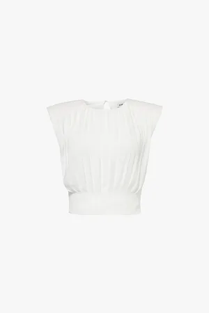 Simkhai Matilda Pleated Woven Top