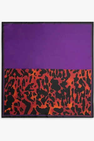 DRIES VAN NOTEN Graphic-print Silk Scarf