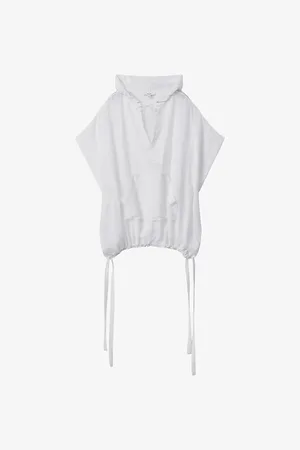 Reiss Gianna Kangaroo-pocket Relaxed-fit Woven Kaftan