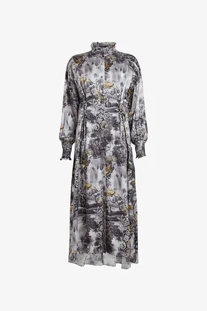 AllSaints Floral-print Woven Maxi Dress