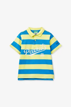 Benetton Snoopy Logo-print Striped Cotton Polo 6-14 Years
