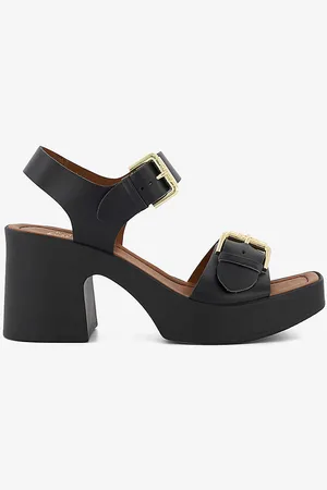 Dune Jenies Leather Platform Sandals