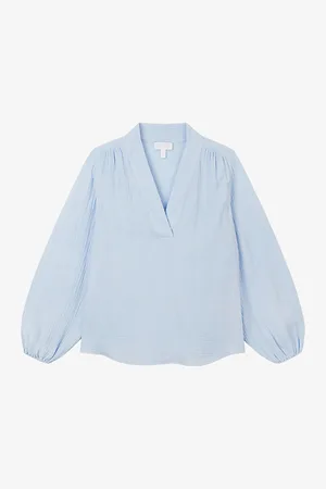 The White Company Double Pop-over Organic-cotton Blouse