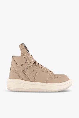 Rick Owens X Converse Turbowpn Branded Leather High-top Trainers