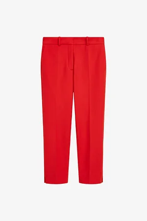 Joseph Bing Pressed-crease Straight-leg Mid-rise Stretch-woven Trousers