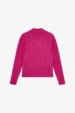 Ted Baker Veolaa Cable-knit Wool and Mohair Blend Jumper