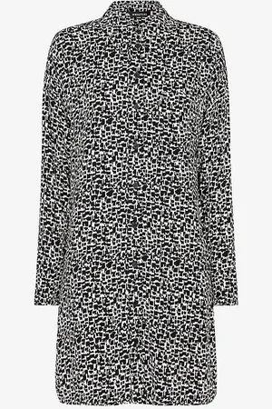 Whistles Helena Fuzzy Squares Graphic-print Woven Dress