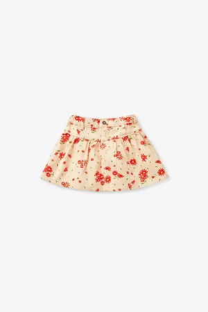 Benetton Floral-print Cotton Mini Skirt 18 Months-6 Years