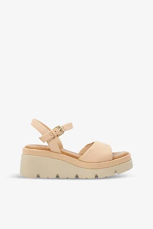 Dune Komodo Wedge-heel Leather Sandals