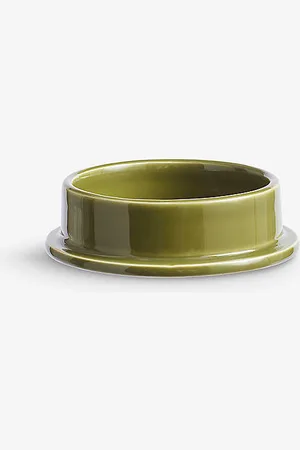 Hay Column Large Round Earthenware Candle Holder 11cm
