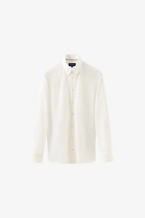 Eton Buttoned-collar Slim-fit Denim Shirt