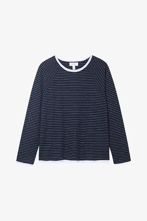 The White Company Round-neck Long-sleeve Organic-cotton Top