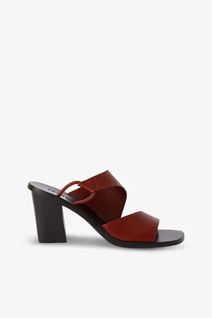 Soeur Astree Double-strap Heeled Leather Sandals
