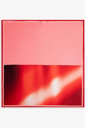 DRIES VAN NOTEN Graphic-print Silk Scarf