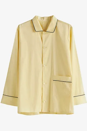 Hay Outline Contrast-trim Organic-cotton Pyjama Shirt