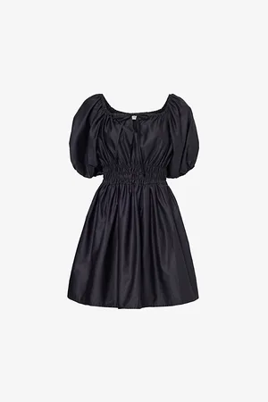Devotion Twins Allora V-neck Cotton-poplin Mini Dress