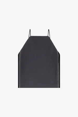 Diesel T-bety Halter-neck Sleeveless Stretch-woven Tank Top