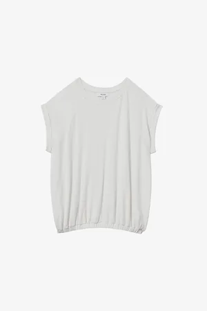 Reiss Jessie Elasticated-hem Stretch-crepe Top