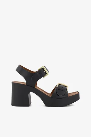 Dune Jenies Leather Platform Sandals
