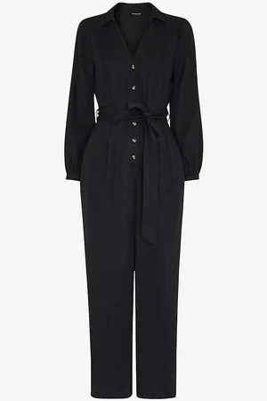 Whistles Leah Fitted Woven Jumpsuit