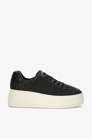 Dune Episode Flatform Raffia Low-top Trainers